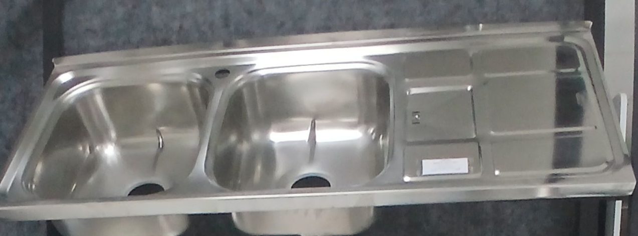 سینک روکار کد SA52 - برند الماس - ابعاد 120*50*19 - بسته بندی کاور